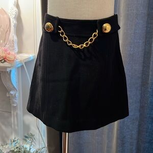 Milly Minis black wool mini skirt - size 10